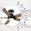 Ventilateur de plafond 52 po avec lumières DEL Geovoni