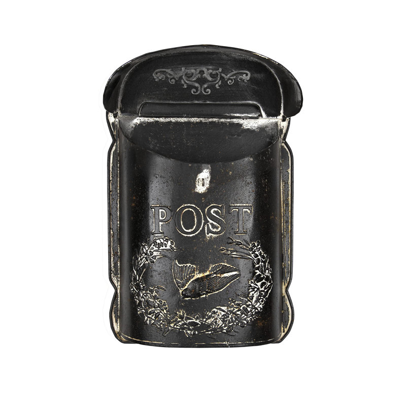 Boîte aux lettres noire