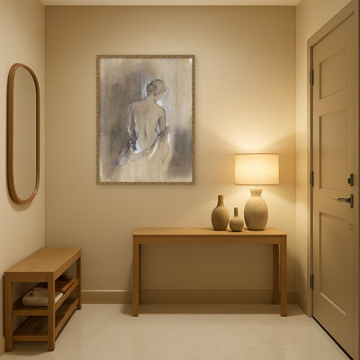 Embellished Contemporary Figure II by Ethan Harper Framed Mounted Canvas Wall Art Print