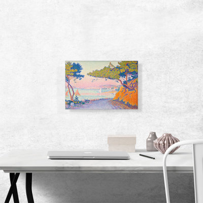 «Golfe Juan 1896» par Paul Signac, reproduction d'art sur toile tendue