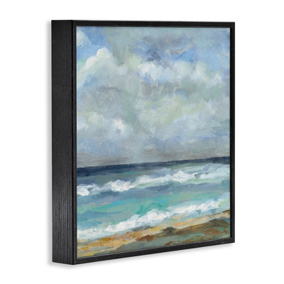  «Summer Seashore Waves», estampe numérique par Silvia Vassileva