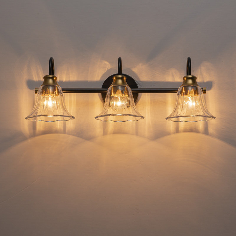 Luminaire de meuble-lavabo moderne moderne, H 7,87 po x l 23,03 po x P 7,48 po, Trois lumières