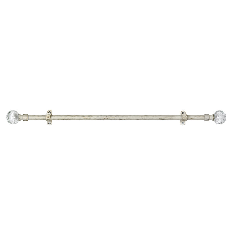 Tringle à rideau simple métallique 1 po Gainesville, 66" - 120"