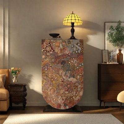 Armoire décorative en pin avec tiroirs