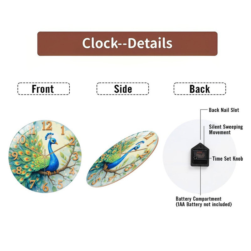 Horloge murale 12 pi