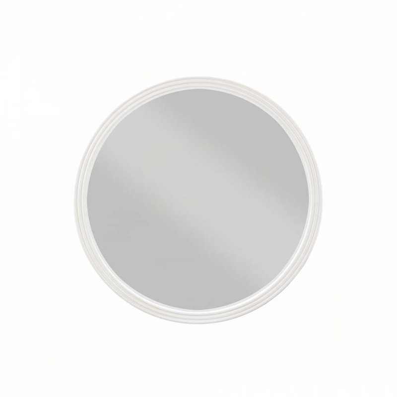 Miroir rond gris
