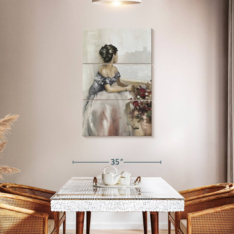 Leisha Romantic Soft Window, 45" H x 28" W