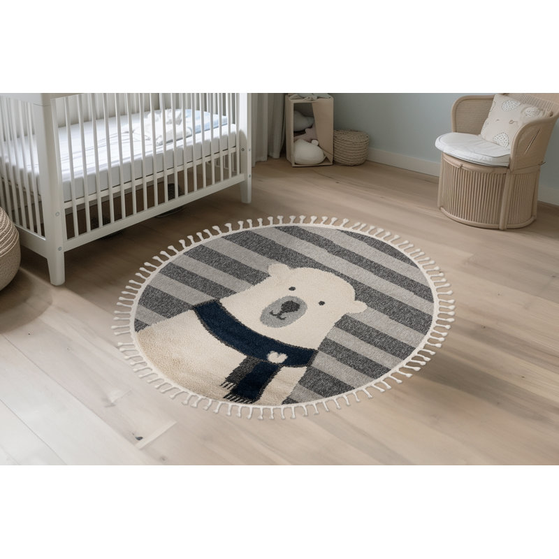 Round Edel Animal Print 133cm X 133cm Area Rug