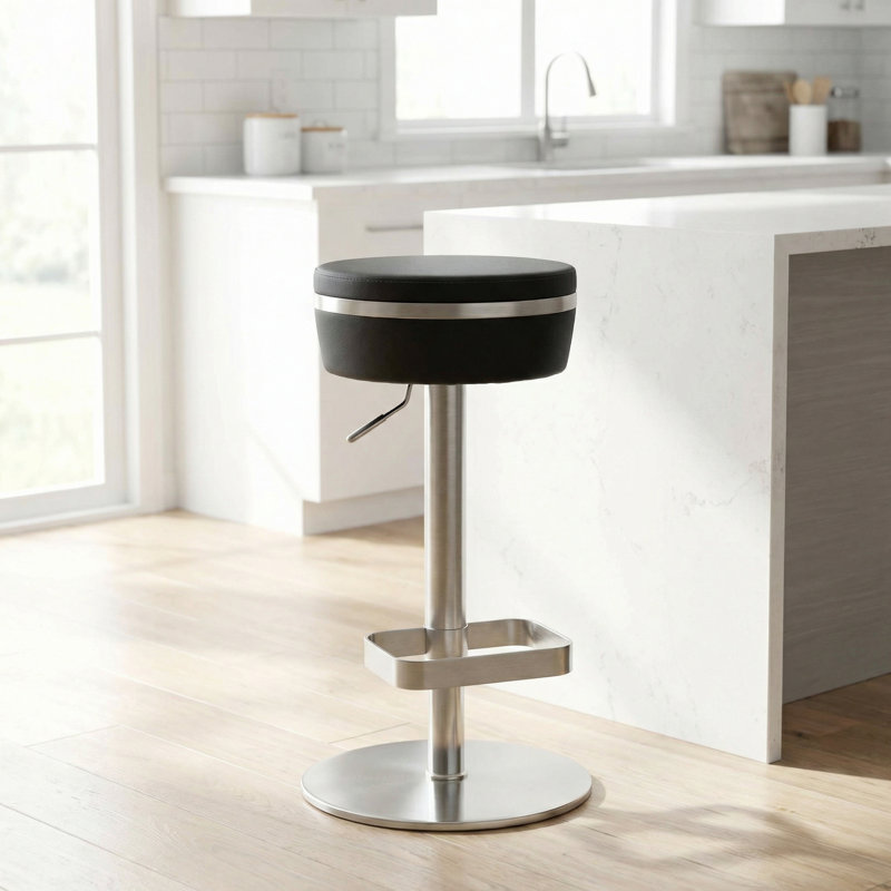 Tabouret de bar Upshaw, Noir