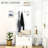 Hall Tree with Coat Rack, Storage and Sitting Bench, White