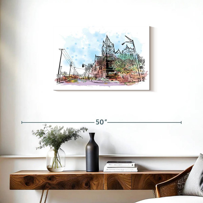 Sireci Fort Wayne Street Corner, 20" H x 30" W