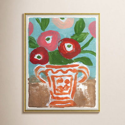 Orange Vase by Dana Gibson