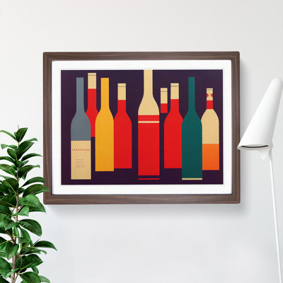 Retro Wine Bottle Vol.1 - Single Picture Frame Painting