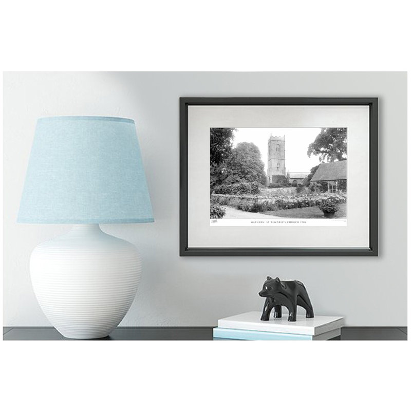 Mathern, St Tewdrics Church 1906 - Single Picture Frame Print, 60cm H x 80cm W x 2.3cm D