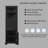 Triangle Tall Cabinet with 3 Drawers and Adjustable Shelves - MDF Board with Painted Finish-1576306421