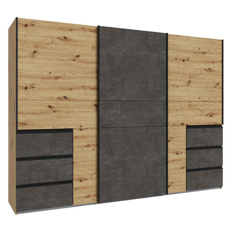 Tanima 3 Door Manufactured Wood Wardrobe