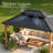 12x16 FT Solid Wood Outdoor Gazebo, Heavy Duty Metal Party Tent with Double-Tier Ventilated Roof, Suitable for Deck, Lawn-129756744-129756741