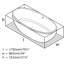 Barcelona 70-1/4" x 33-5/8" Freestanding Soaking Bathtub in Volcanic Limestone with Overflow Hole-124933064-124933065