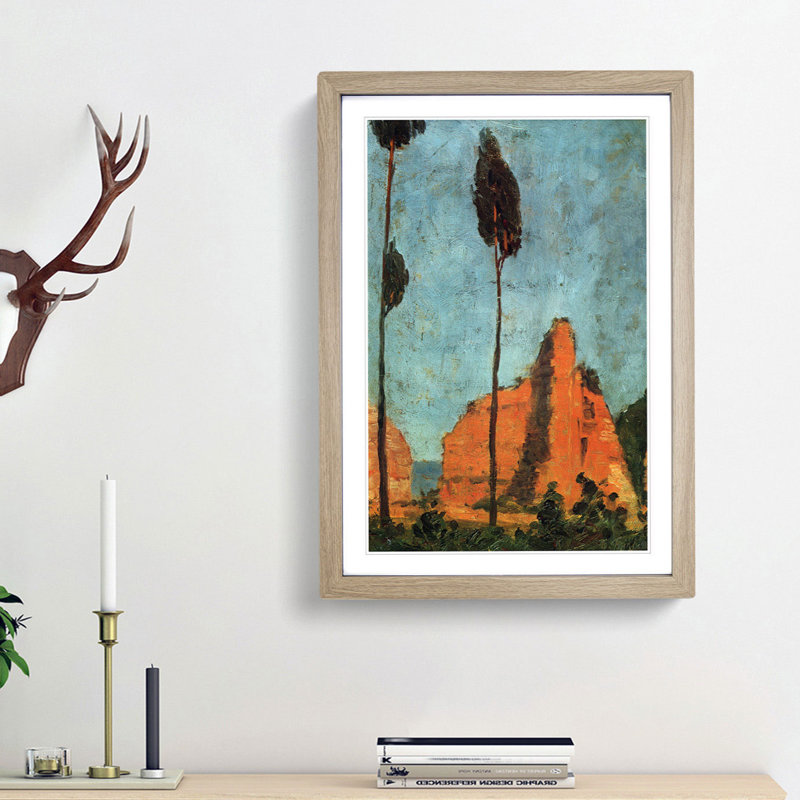 Remains in Rome by Fujishima Takeji - Picture Frame Painting Print, Oak Framed, 36cm H x 27cm W x 2cm D