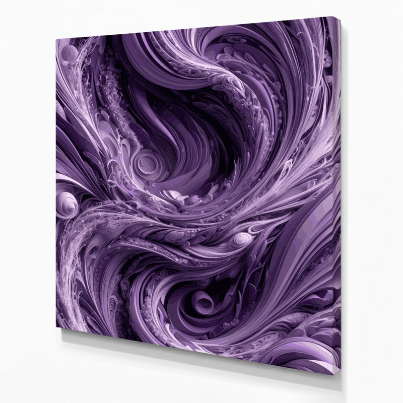 Art numérique sur toile, "Abstraction numérique" 61, H 12 po x l 12 po