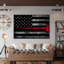 Impression sur toile drapeau pompier-655226486