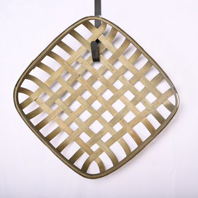 Tobacco Basket Woven Hanging Wall Decor
