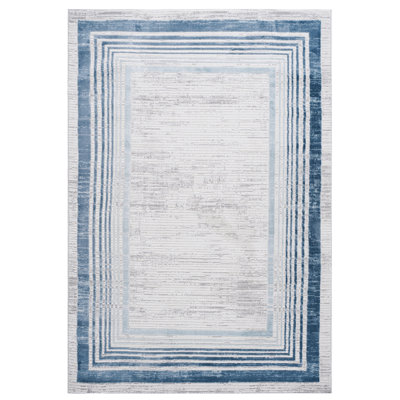 Collection Blue Bordered Rug
