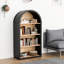 Bibliothèque 43 pouces de haut 4 pouces, rangement, design élégant, basculement, tablette décorative polyvalente, hauteur, espace de rangement, apparence élégante, fabrication robuste,