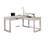 Transitional Computer Desk Antique White, USB Port Lift Top Design And Dovetail Drawer