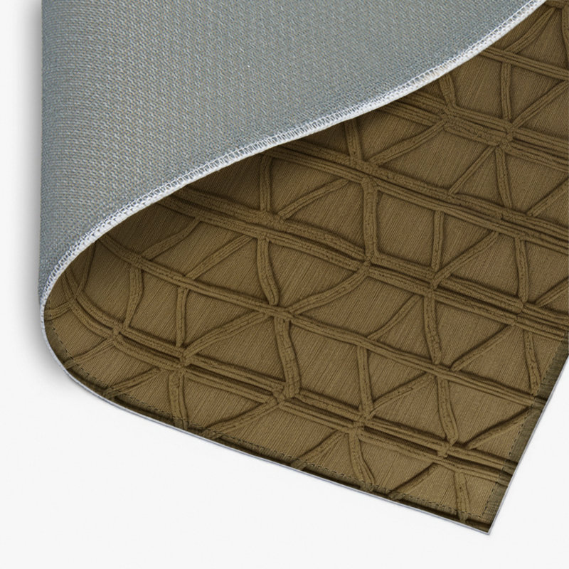 Tapis brun intérieur et extérieur Trellis, Rectangle 4pi x 6 pi