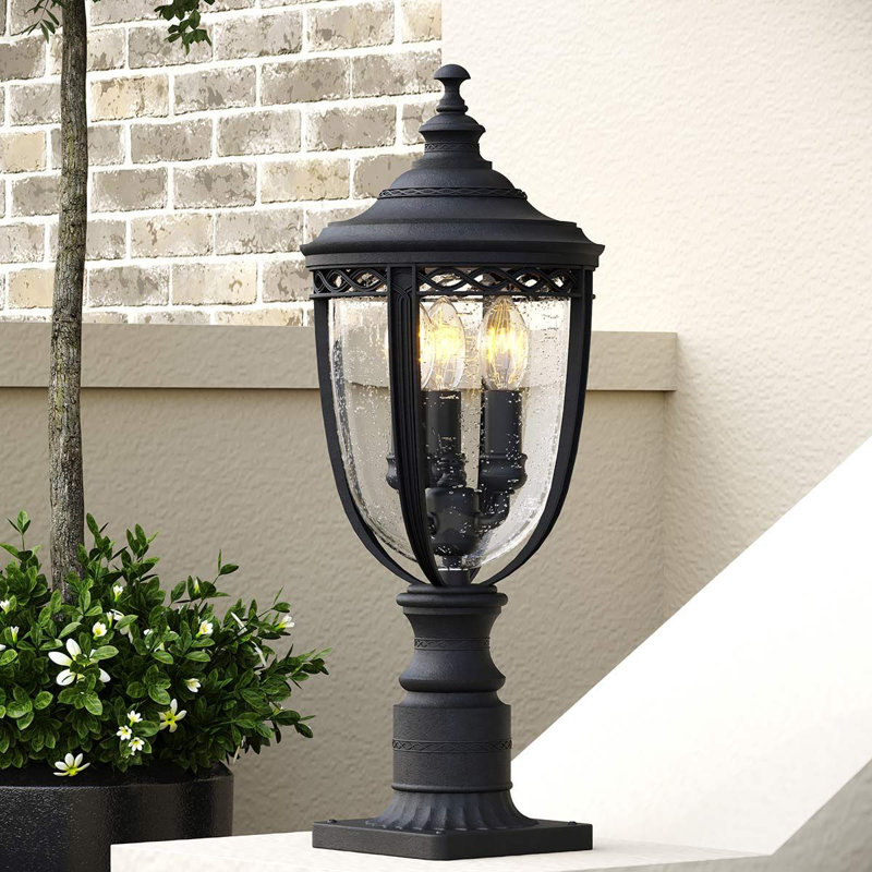 Seeded Pier Mount Light, Black, Medium