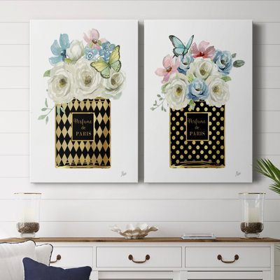 Harlequin Floral Perfume-Premium Gallery Wrapped Canvas -Ready to Hang