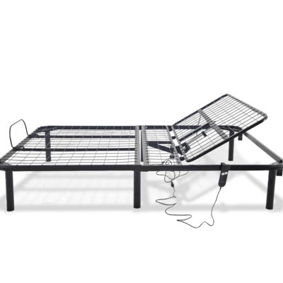 Twin Xl Adjustable Bed Base - Head Up Feature Only In Black, And Dependable, Quick Setup For One Adult, 850Lbs Weight Capacity, Box Spring Not Needed