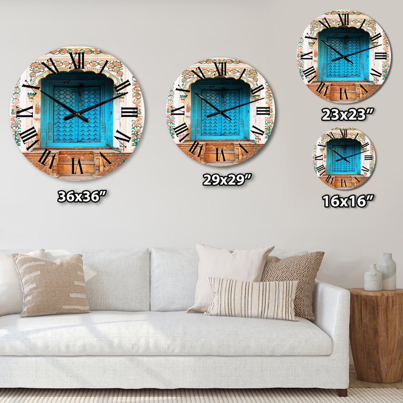 Horloge murale bleue, Petit
