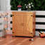 Banc de rempotage avec armoire de rangement et plateau de table en métal-111475312