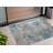 2' X 3' Blue Abstract Washable Non Skid Indoor Outdoor Area Rug-126132501
