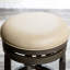 Tabouret de bar 30 po gris vieilli, siège en cuir noir, pivotant à 360 °, siège de 17 po de diamètre, repose-pieds de 12 po, fabrication en bois gris avec cuir, fauteuil rotatif. Fabrication en bois franc-862765965-856244111-856244110