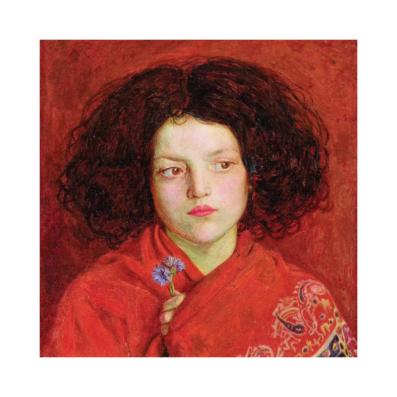 The Irish Girl, 1860 by Ford Madox Brown - Painting on Canvas, Wrapped Canvas, 45.72cm H x 45.72cm W x 3.81cm D