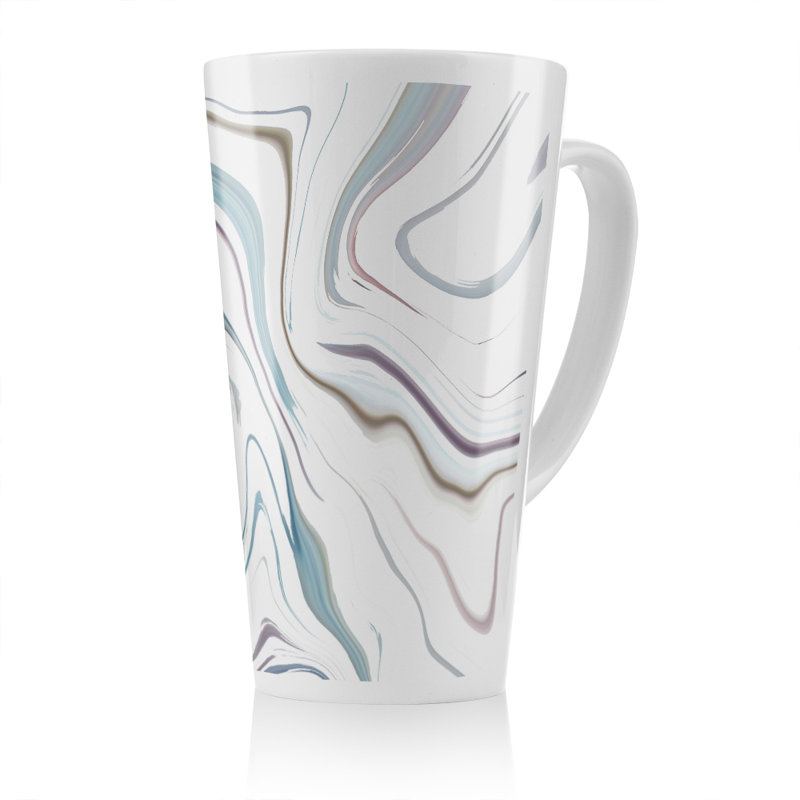 Rippled Marble Latte Mug