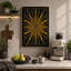 Golden Starburst Geometric - Wrapped Canvas-1895949033-1895949047