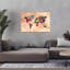 Carte du monde, art mural contemporain-129152215
