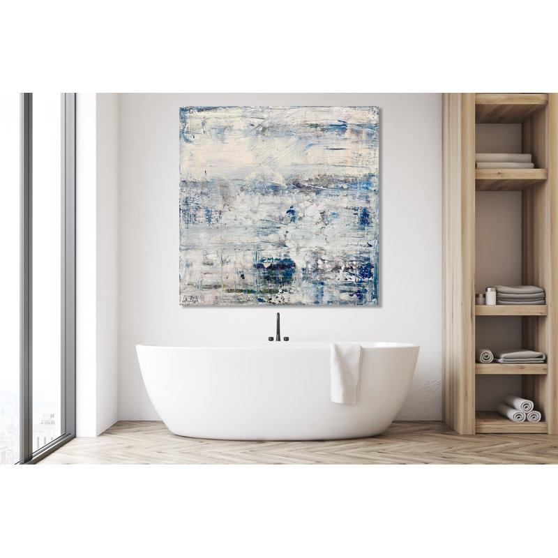 Arrow I On Giclee Canvas Hand Embellished Art, 20" H x 20" W x 1.5" D, White Framed Canvas