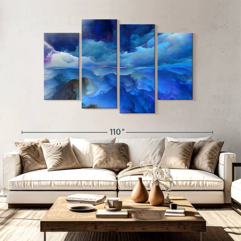 Avery Abstract Sky, 54" H x 84" W