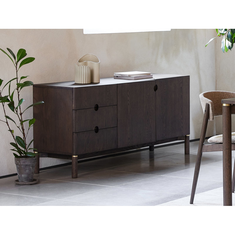 63" Wide 3 Drawer Sideboard