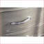 Table de chevet 3 tiroirs Glam Silver-530659296