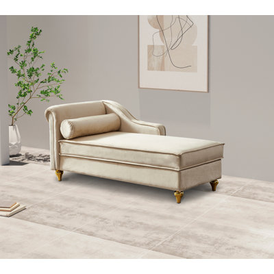 Garrad Velvet Chaise Lounge