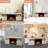 60‘’ Electric Fireplace TV Stand with Remote Control, 4 Flame Colors, 12 Crystal Colors with Auto-Glow, 3D Adjustable Flame, Sleep Timer, and Safety Protection Features.-1480095828