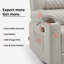 Fauteuil inclinable électrique avec console, causeuse électrique inclinable avec chaleur et vibrations-1462770560