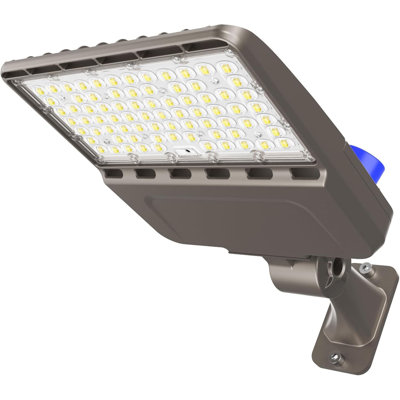 200W LED Shoebox Light, 480V Parking Lot Light With Dusk To Dawn Sensor, 28,000LM 5000K Daylight, UL & ETL Listed, IP65 Waterproof, 0-10V Dimming, Adjustable Arm Mount For Outdoor Stadium Parking Areas