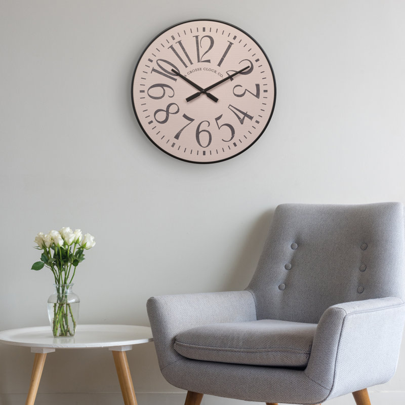 Horloge murale à quartz analogique La Crosse 404-3053 21 pouces Alice
